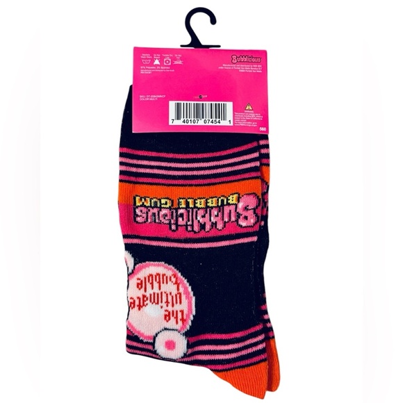 Bubblicious Bubble Gum Crew Socks - Picture 2 of 3